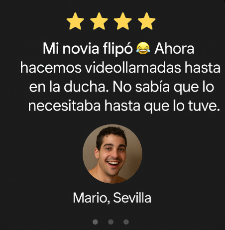 SplashLove™ – Soporte de Ducha para Videollamadas Íntimas