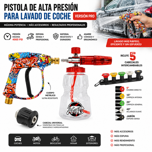 JetClean™ — Lava tu coche como un PRO