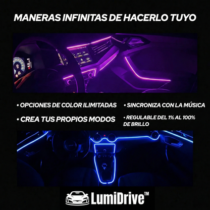 LumiDrive™ Luz ambiental para Coche