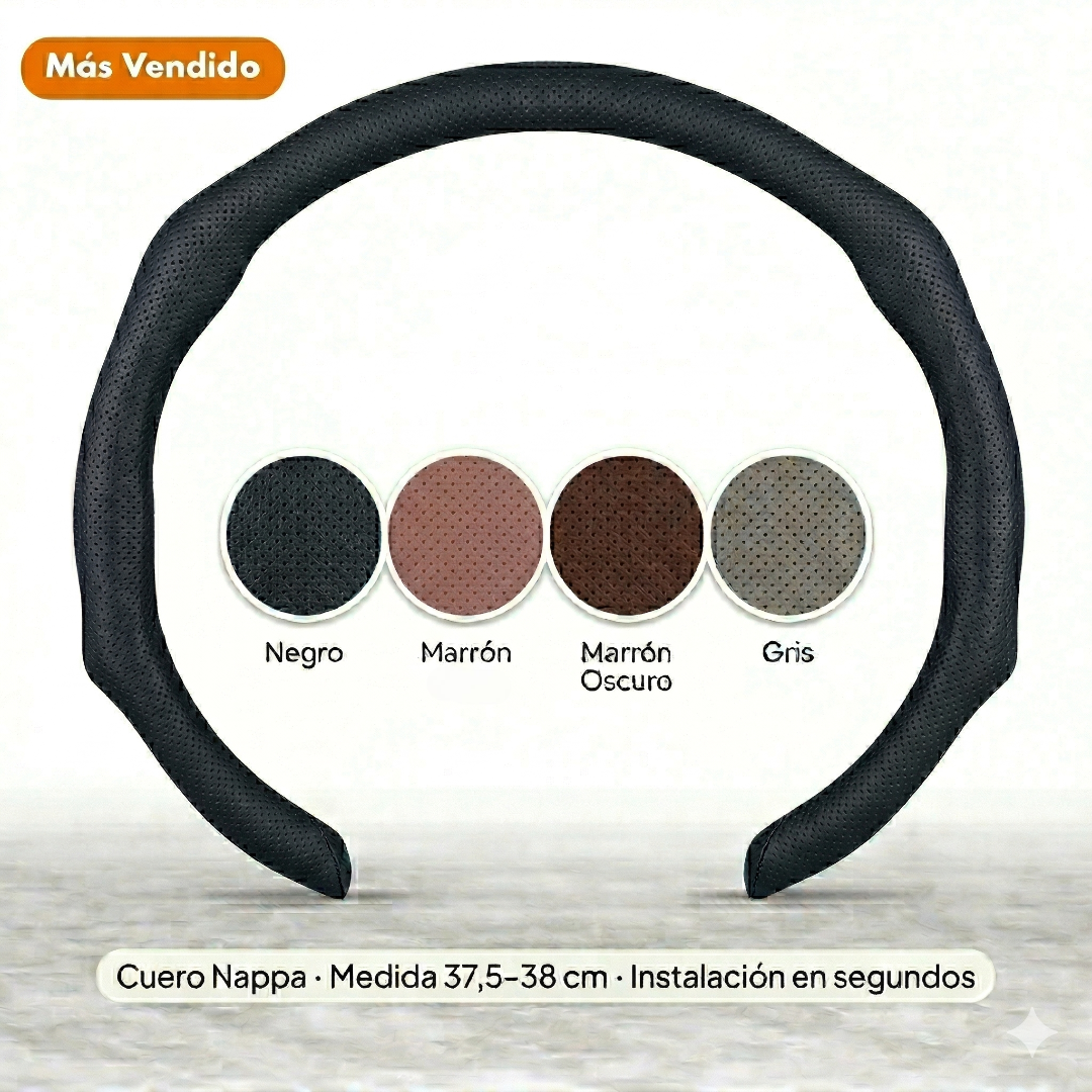 SuedeLine™ — Cubrevolante de Cuero Nappa
