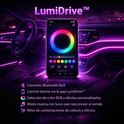 LumiDrive™ Luz ambiental para Coche