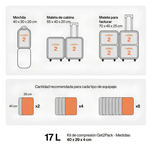PackHalf™ Kit de compresión al vacío